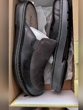 Noat Procida Mule Black Madras Lthr/Oily Midnight Suede Size 40, Never Worn